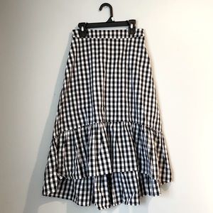 Gingham Midi Skirt